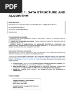 DATA STRUCTURE & ALGORITHM (1)