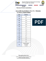 Aulas Viernes 03 de Noviembre