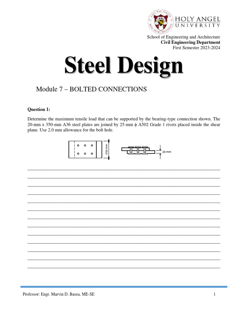 MODULE 7 Activity+5 | PDF | Engineering | Steel