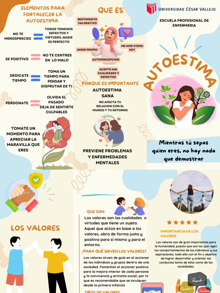 Fortaleciendo la Autoestima y Valores | PDF | Autoestima | Sicología