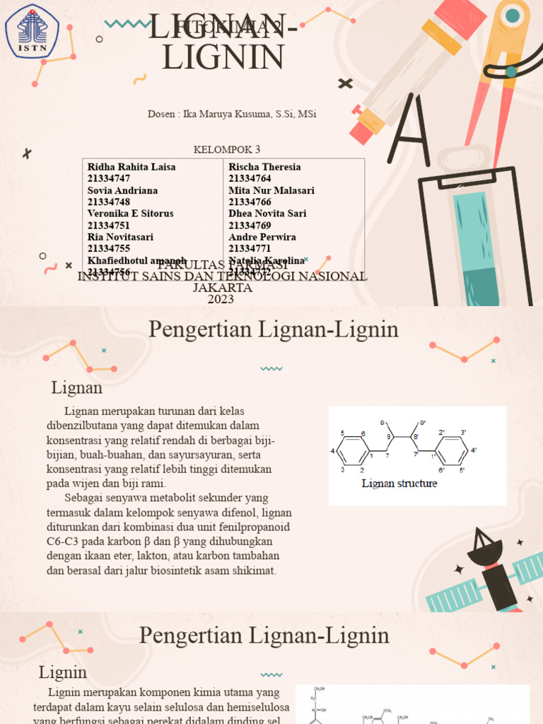 Struktur dan Sifat Lignan-Lignin | PDF