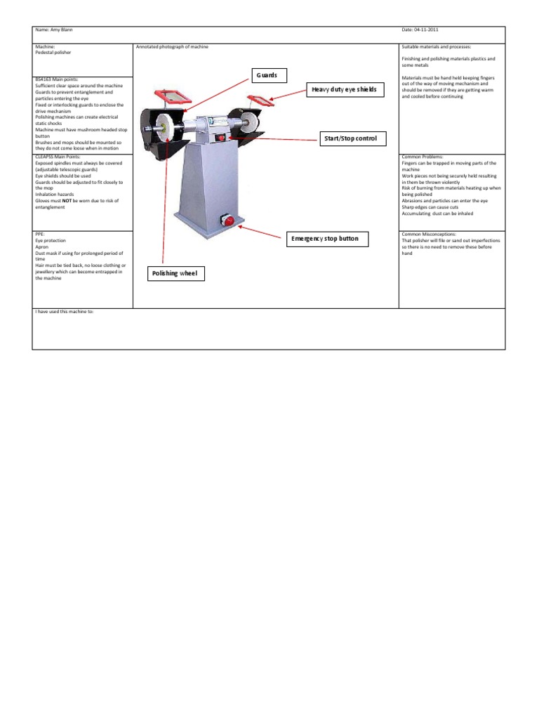 Machine Use Proforma Polisher | PDF