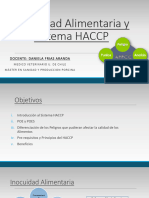 Inocuidad Alimentaria y Sistema HACCP