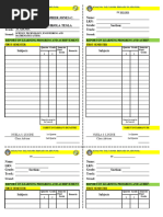 Grade Slip Manual Entry