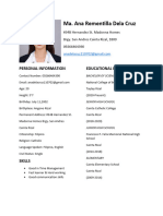 Dela Cruz Resume