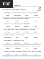 Grade 3 Words Meanings 3