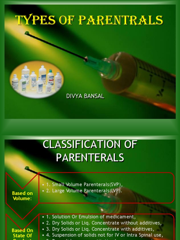 parenterals Sterilization (Microbiology) Chemical Substances