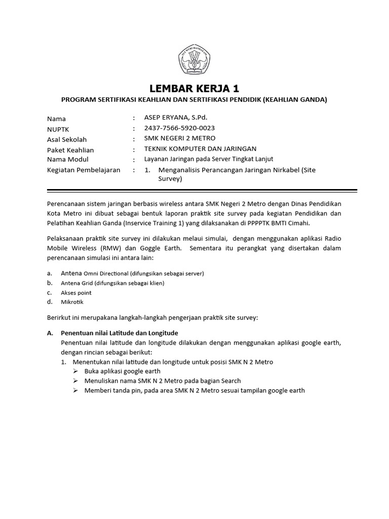 Lk 1 site survey pdf