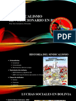 El Sindicalismo Revolucionario en Bolivia