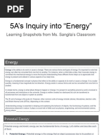 5a's Inquiry Into "Energy"