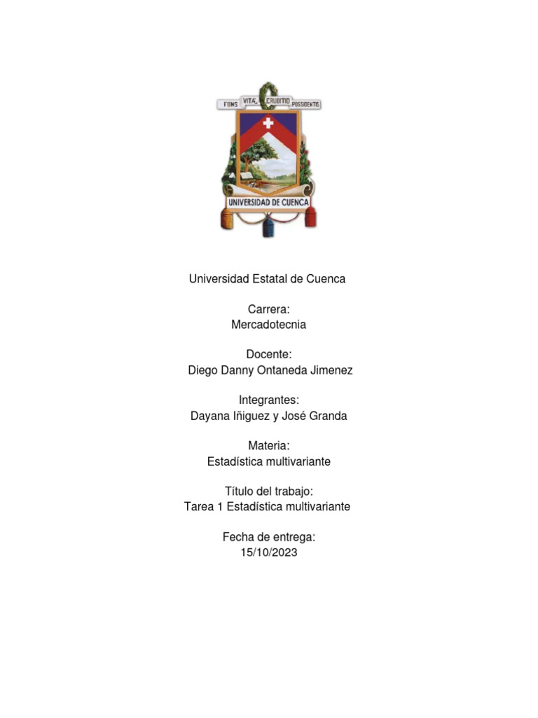 Universidad Estatal De Cuenca Pdf Distribución Normal Análisis De
