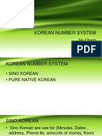 Korean Number System