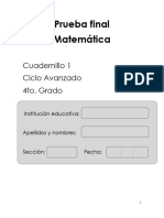 Cuadernillo 1 - 4° Avanz - EBA - Matematica