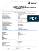 FICHA RUC: 20609754762 Andino Capital Servicer Sociedad Gestora de Fondos de Inversion S.A