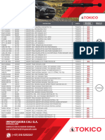 Tabla de Feferencia Tokico