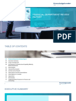 Financial Department Review Report