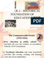 Chapter 2 - Historical Foundation of Education