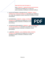 Tabela de Parametros de Componentes