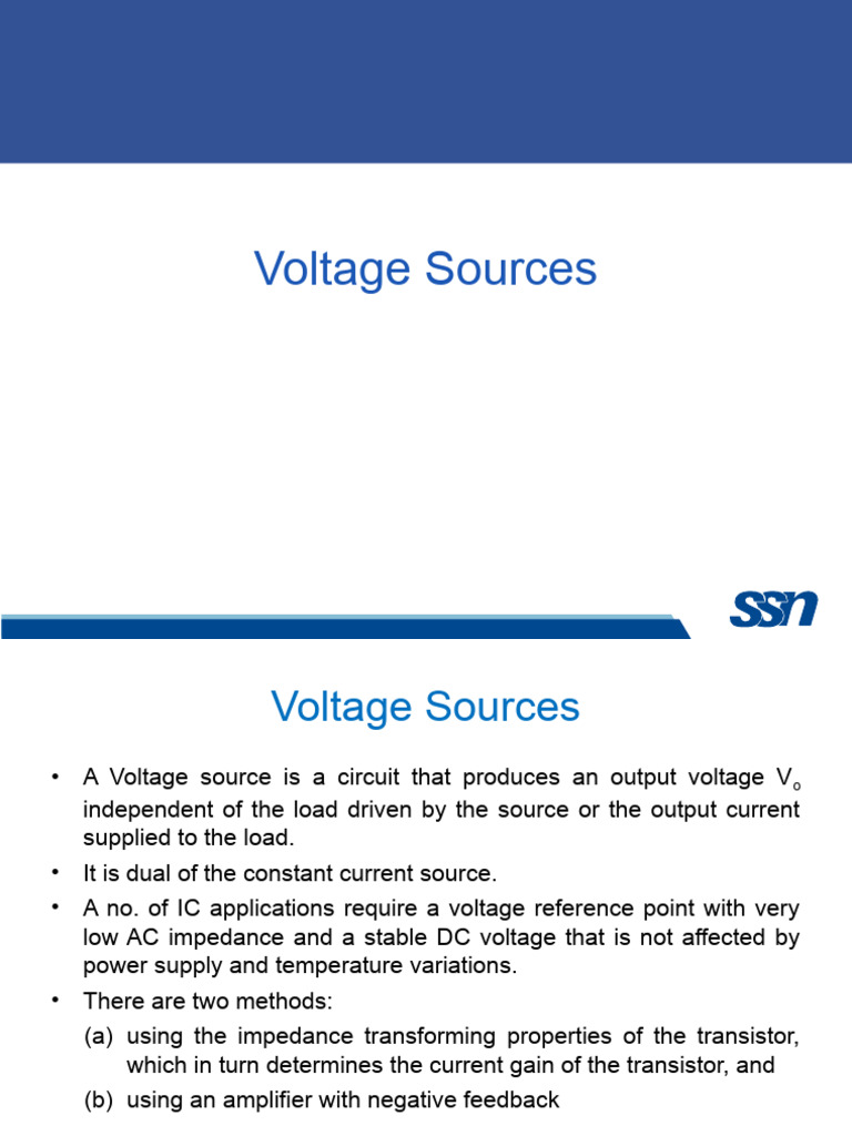 Understanding Voltage Sources and Circuits | PDF | Analog Circuits ...