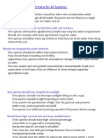 Desirable Tree Characteristics For AF