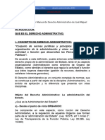 Concepto de Derecho Administrativo.