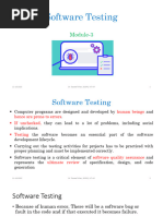 Module 3-Software Testing