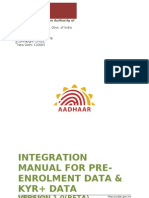 AADHAAR Registrar Integration Manual v1.0 (RC 4) Beta