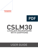 Harman CSLM30 Spec Sheet