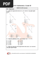 GRADE-10 Trigonometry