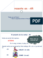 -AR PRESENT TENSE PPT