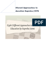 Eight Different Approaches To Values Education Supreka