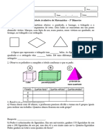 Atividade Avaliativa de Matemática - 3º Bimestre 4 Ano