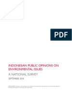 Indonesia Public Opinion On Environmental Issue