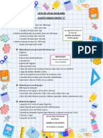 Lista de Utiles Escolares Cuarto C