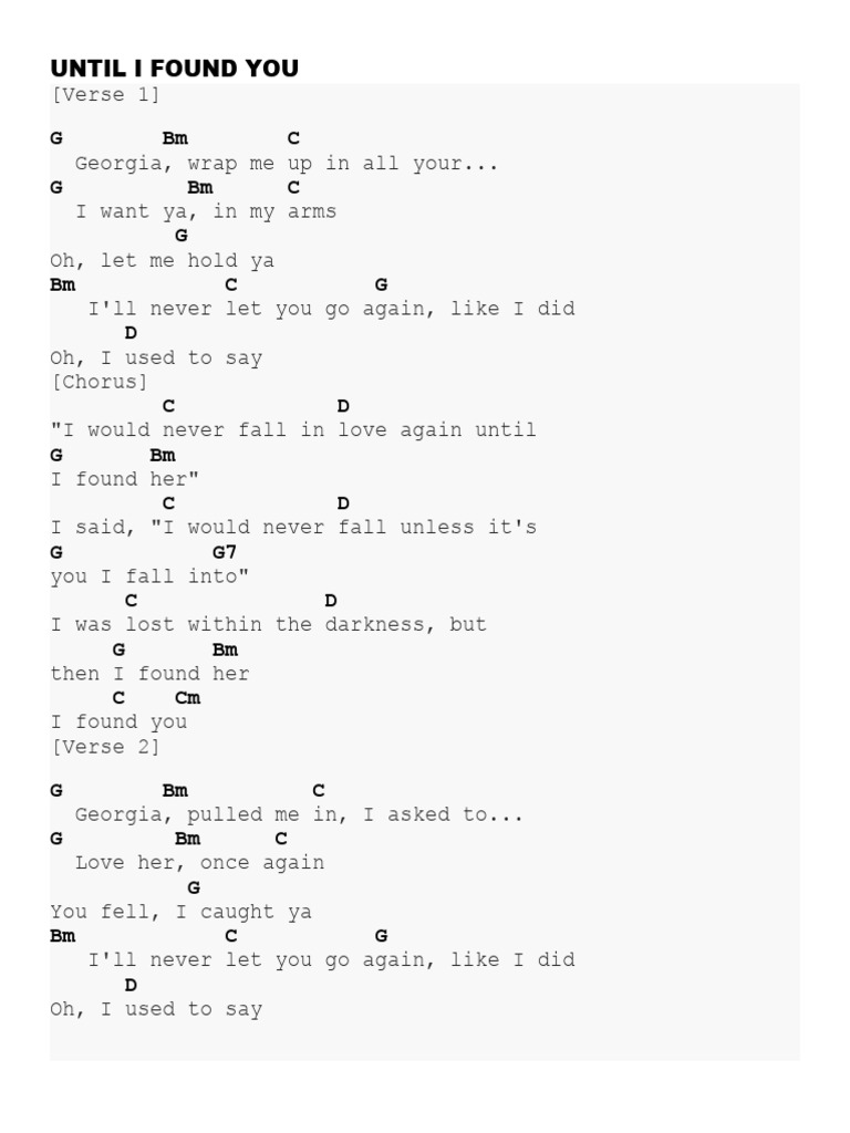 Until I Found You | PDF