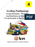 AP4 - Q1 - Mod6 - Ang Kinalaman NG Klima Sa Mga Uri NG Pananim at Hayop Sa Pilipinas - Version5