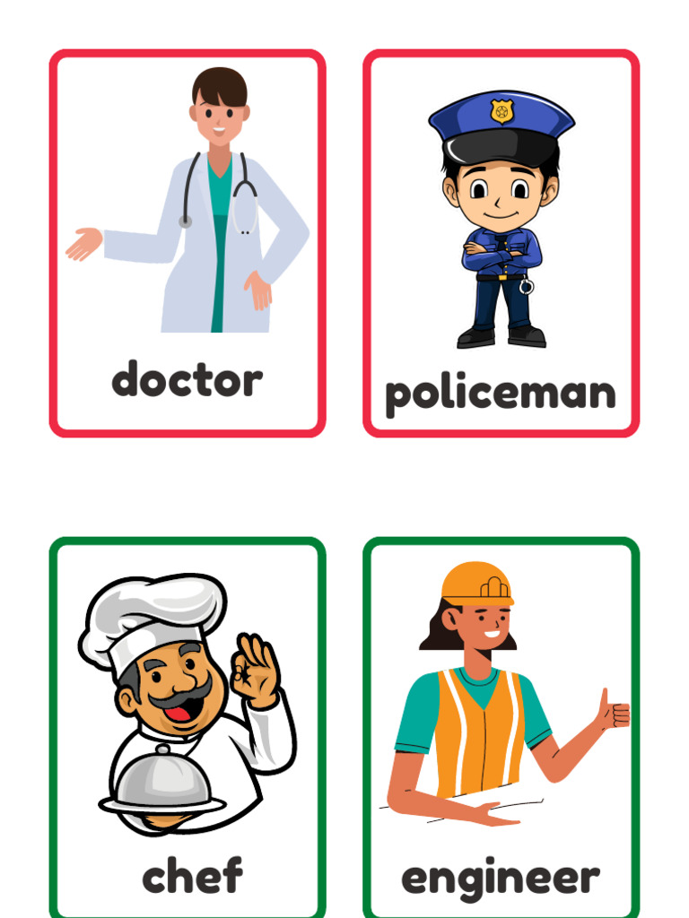 Community Helpers Flashcard | PDF