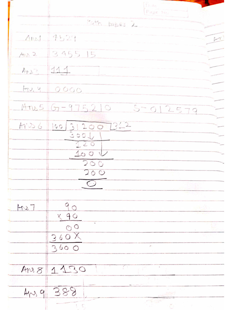 Math Paper 2 | PDF
