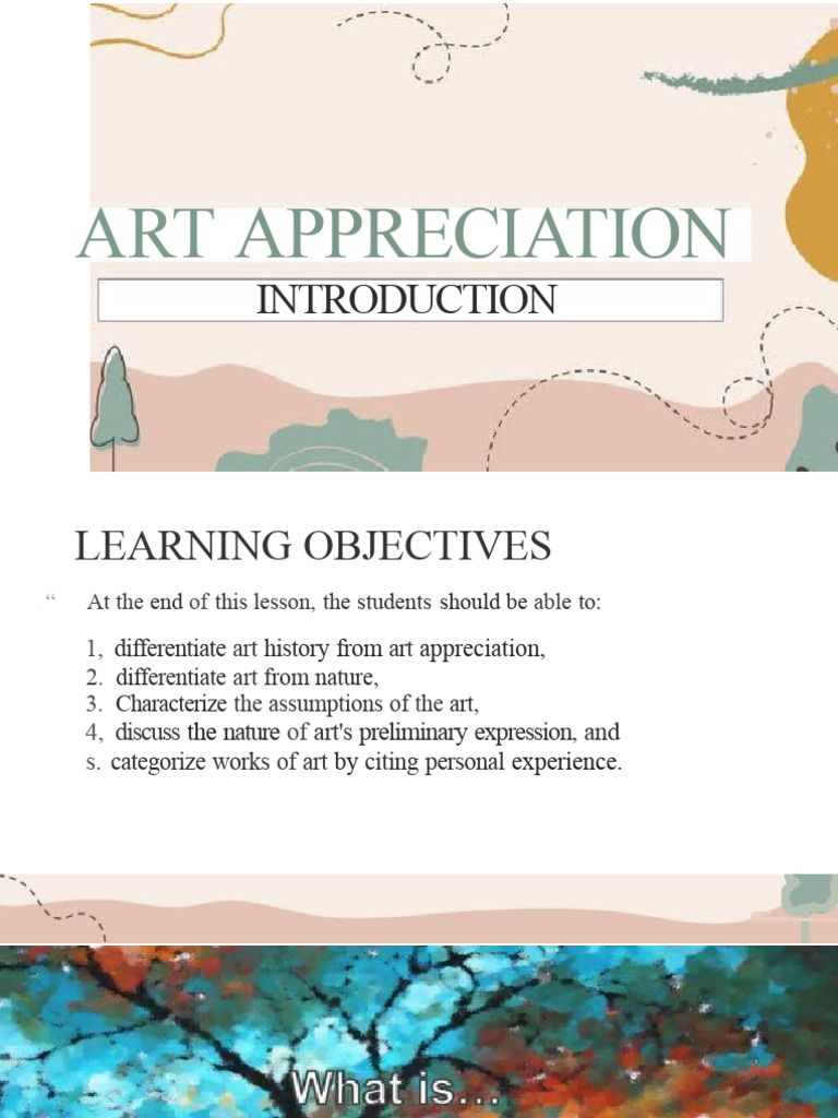 Introduction to Art Appreciation Guide | PDF | Experience | Imagination