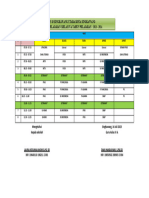 Jadwal Pelajaran Kelas 4a