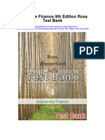 Corporate Finance 9th Edition Ross Test Bank