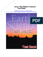 Earth Science 14th Edition Tarbuck Test Bank