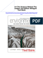 Environment The Science Behind The Stories Canadian 3rd Edition Whitgott Test Bank