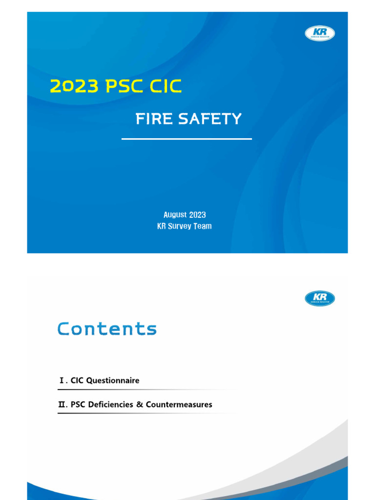 2023 PSC CIC Presentation (Korean) | PDF