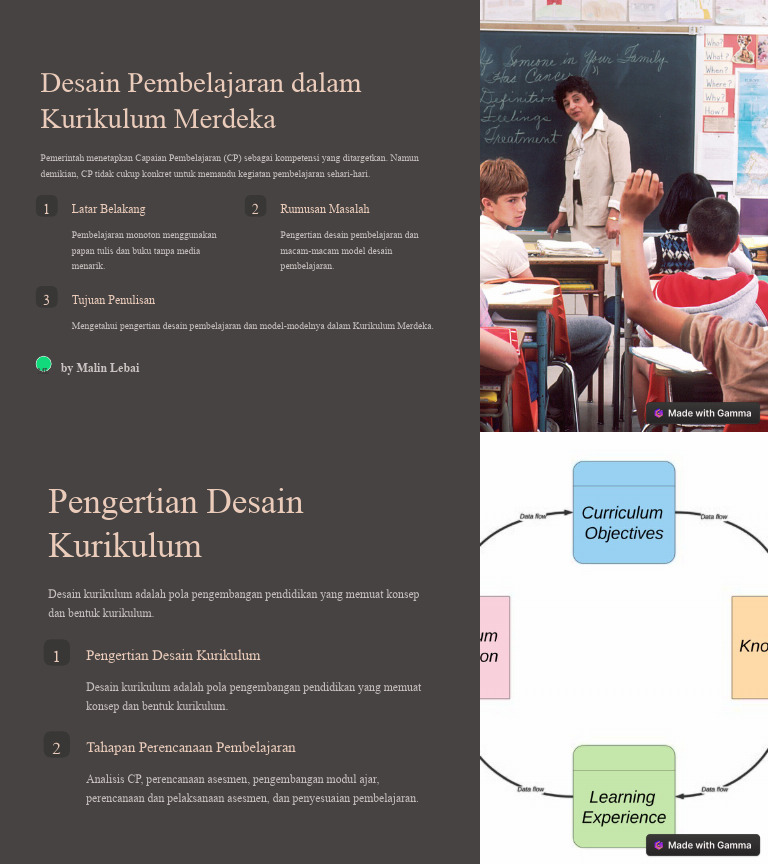Desain Pembelajaran Kurikulum Merdeka | PDF | Karier & Perkembangan | Seni