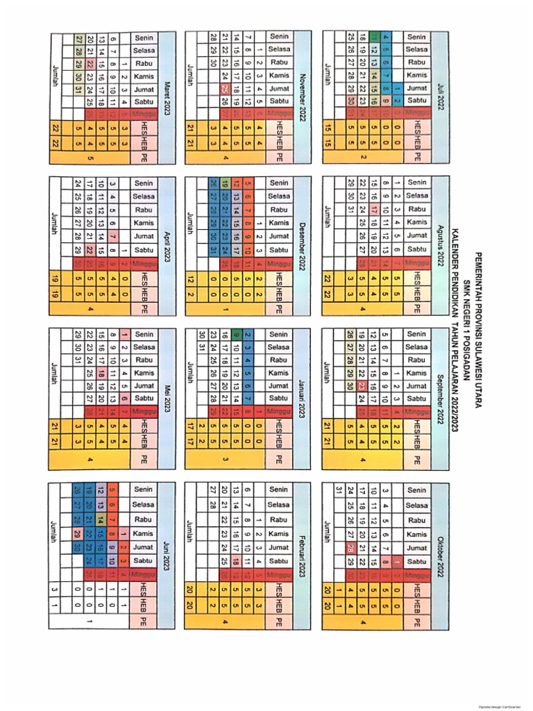 Kalender Pendidikan | PDF