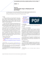 Standard Test Method For Adhesion of Pressure Sensitive Tape To Fiberboard at 90 Angle and Constant Stress