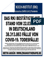 Das (RKI) Bestätigte Am 22.03.2023 in Deutschland 38.313.863 Fälle Von COVID-19. Todesfälle.