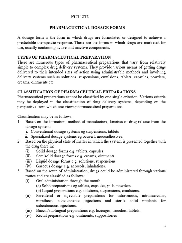 PCT 212 | PDF | Tablet (Pharmacy) | Electrolyte