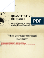 Quantitative Reseach For STUDENTS